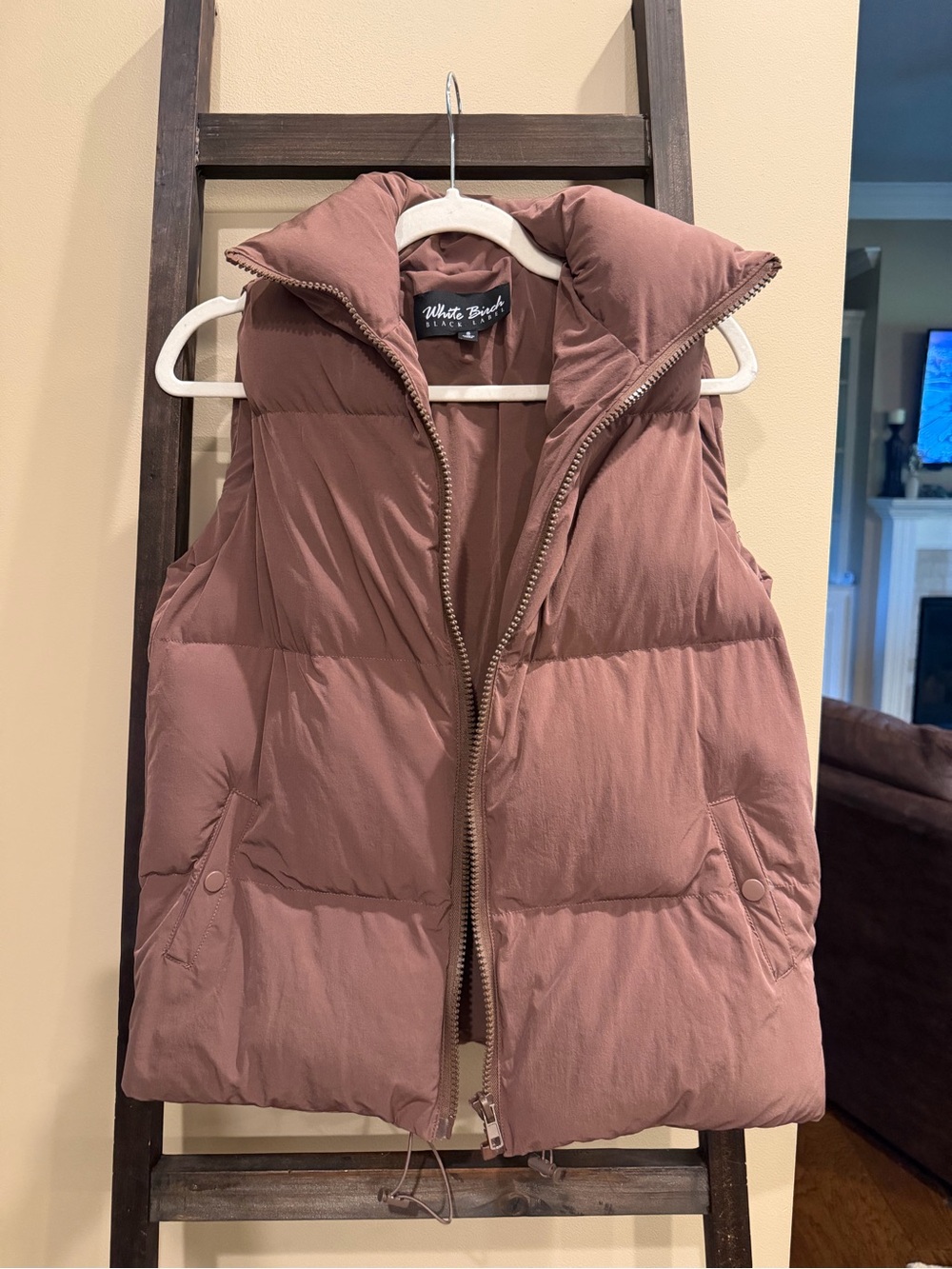 White Birch Mauve Quilted Jacket